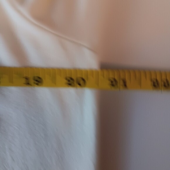 Soft Surroundings Women's Size L White/Ivory 3/4"  Sleeve V-Neck Long Tunic Tee - Picture 4 of 5